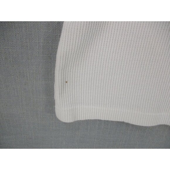 Woman Within White Short Sleeve Ribbed Knit T-Shirt L 18/20 Made In Taiwan - Picture 3 of 7